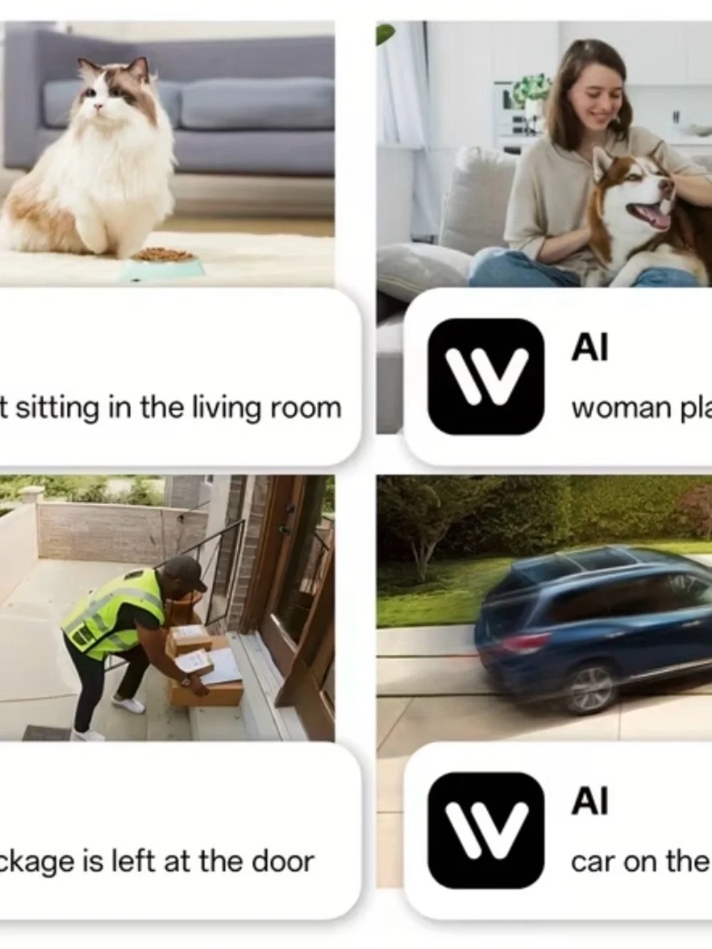 New WiFi Security Cameras Wireless Indoor Baby/Pet/Robot Al Motion Detection
